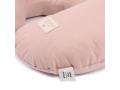 Coussin d'allaitement Sunrise coton uni 50x60x15 cm misty pink - Nobodinoz - N098524