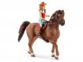 Figurine Horse Club Hannah & Cayenne - Dimension : 15 cm x 8,2 cm x 18 cm - Schleich - 42514