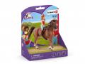 Figurine Horse Club Hannah & Cayenne - Dimension : 15 cm x 8,2 cm x 18 cm - Schleich - 42514