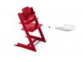 Pack chaise TRIPP TRAPP Rouge avec Baby Set et tablette - Stokke - BU126