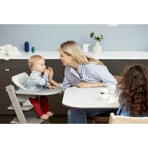 Chaise Tripp Trapp Blanc avec Baby Set et tablette - Stokke - BU130