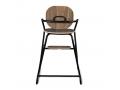 Chaise haute TIBU Toddler - Structure noire - Bois Noyer - Charlie crane - 3921295