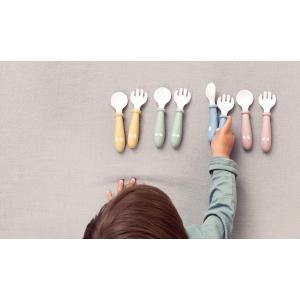 Cuillères et fourchettes pour Bébé Vert pastel - Babybjorn - 073061