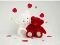 Ours collection - rouge baiser - taille 30 cm - Histoire d'ours - DC3564