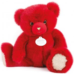 Ours collection - rouge baiser - taille 30 cm - Histoire d'ours - DC3564