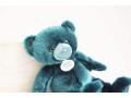 Ours collection - bleu paon - taille 30 cm - Histoire d'ours - DC3567