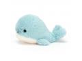 Peluche Fluffy Whale - L: 6 cm x l : 5 cm x H: 10 cm - Jellycat - F6W
