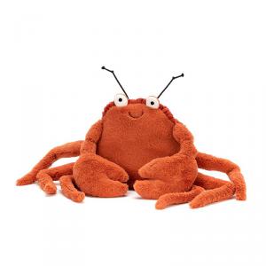 Jellycat - CC2C - Peluche crabe Crispin - L = 8 cm x l = 20 cm x H =15 cm (400250)