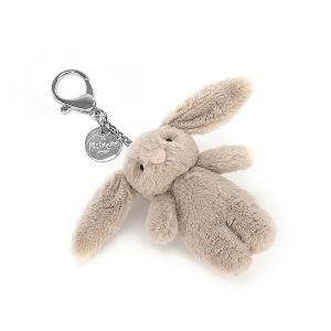 Peluche Bashful Bunny Beige Bag Charm - L: 4 cm x l : 3 cm x H: 8 cm - Jellycat - BB4BBC