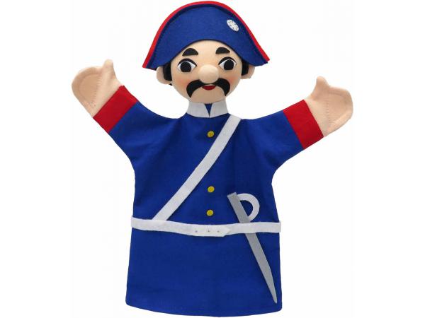 Marionnette gendarme - fabriqué en europe - jouet d'hier