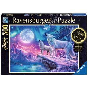 Puzzle Star Line 500 pièces - Loups sous les lumières du Nord - Ravensburger - 14952