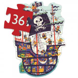 Djeco - DJ07129 - Puzzle géants Le bateau des pirates (408834)