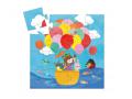 Puzzle silhouette - La montgolfière - 16 pcs - Djeco - DJ07270