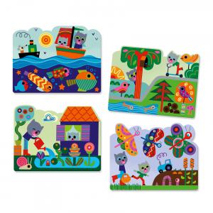 Coloriage pour les petits - Caché dans le jardin - Djeco - DJ09063