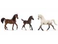 Figurines de chevaux Arabe (étalon, poulain, jument) - Schleich - bu002