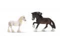 Figurines de chevaux Shire (Jument, étalon) - Schleich - bu007