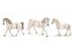 Figurines de chevaux Jument blanch (Holstein, Lipizzan, Shire)