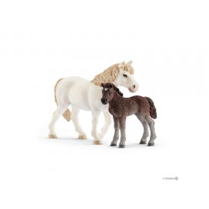 Figurines de chevaux poney  Ponette, poulain) avec Slalom pour poney - Schleich - bu015