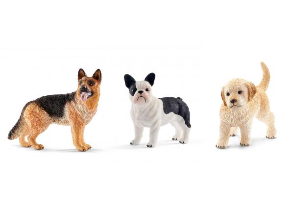 Figurines animaux familiers chiens et accessoires
