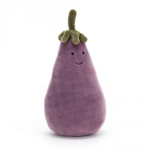 Jellycat - VV6A - Peluche aubergine Vivacious Vegetable Vegetable - L = 7 cm x l = 8 cm x H =17 cm (413156)