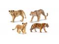 Figurines animaux sauvages (tigre du bengale, léopard, lionne, lionceau) - Schleich - bu056