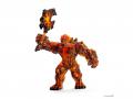 Figurines fantastiques (taureau de feu, cerbère, golem de lave avec arme) - Schleich - bu065