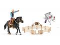 Figurine cheval avec kits de nourriture et de soins - Schleich - bu077