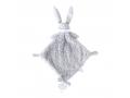 Lapin doudou gris clair Ella - Hauteur 35 cm - Dimpel - 823121