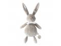 Doudou musical lapin beige-gris Ella - Position assis 25 cm, Debout 33 cm - Dimpel - 823355
