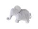 Éléphant coussin gris clair Oscar - Position allongée 82 cm, Hauteur 50 cm