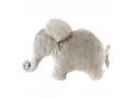 Éléphant coussin beige-gris Oscar - Position allongée 82 cm, Hauteur 50 cm - Dimpel - 886054