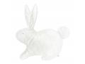 Couverture câlin lapin blanc Emma - Position allongée 72 cm, Hauteur 50 cm - Dimpel - 885755