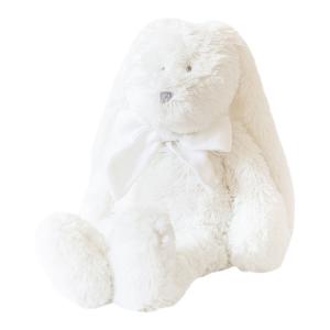Doudou lapin blanc blanc Flore - Position assis 18 cm, Debout 30 cm - Dimpel - 883701
