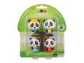 Lot de 4 personnages famille Panda - Vulli - 700304