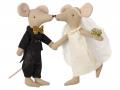 Poupée couple de souris de mariage en boîte et set de cuisine - Maileg - BU010