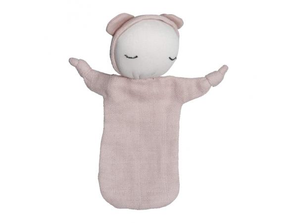 Cuddle - doll - mauve 10 x 12.5 cm