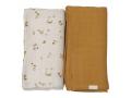 Swaddle- Printed and Solid pack- Pine Cones - Fabelab - 28006049205