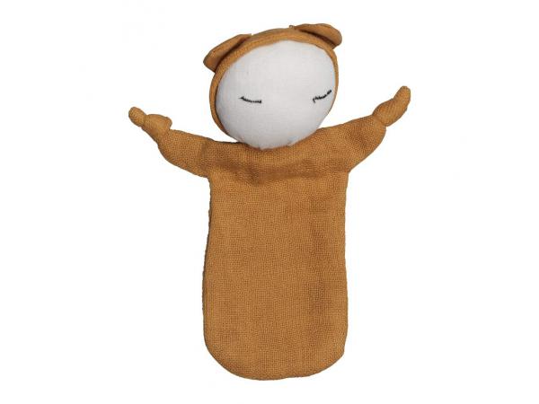 Cuddle - doll - ochre 10 x 12.5 cm
