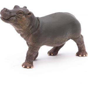 Bébé hippopotame   - Dim. 9 cm x 3 cm x 6 cm - Papo - 50052