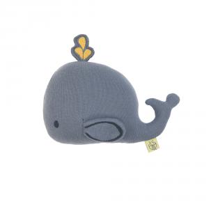 Hochet tricoté Little Water Baleine - Lassig - 1313009452