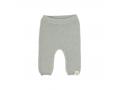 Pantalon tricoté GOTS Garden Explorer aqua-gris, 74/80 - Lassig - 1531002565-80