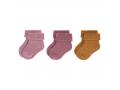 Lot de 3 chaussettes bébé GOTS bois de rose, 12 - 14 (0 - 4 mios) - Lassig - 1532001959-12