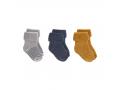 Lot de 3 chaussettes bébé GOTS bleu, 12 - 14 (0 - 4 mios) - Lassig - 1532001960-12