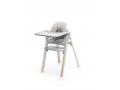 Chaise Steps Stokke, La chaise polyvalente (Hêtre blanchi, assise gris) - Stokke - BU185