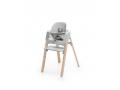 Steps Stokke, La chaise polyvalente qui évolue avec l'enfant (Chêne naturel, assise gris) - Stokke - BU188