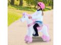 Ponycycle Licorne rose à monter Age 4-9 ans - Hauteur assise (cm) 59 - Ponycycle - U402