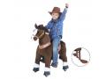 Ponycycle Cheval marron fonce blanc à monter Age 4-9 ans - Hauteur assise (cm) 59 - Ponycycle - U421