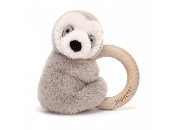 Shooshu sloth wooden ring toy - 14 cm