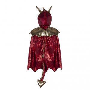 Cape de dragon rouge, taille EU 92-104 - Ages 2-4 years - Great Pretenders - 55173
