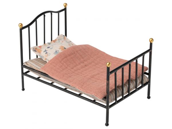 Vintage bed, mouse - anthracite - taille 8,5 cm - à partir de 36 mois